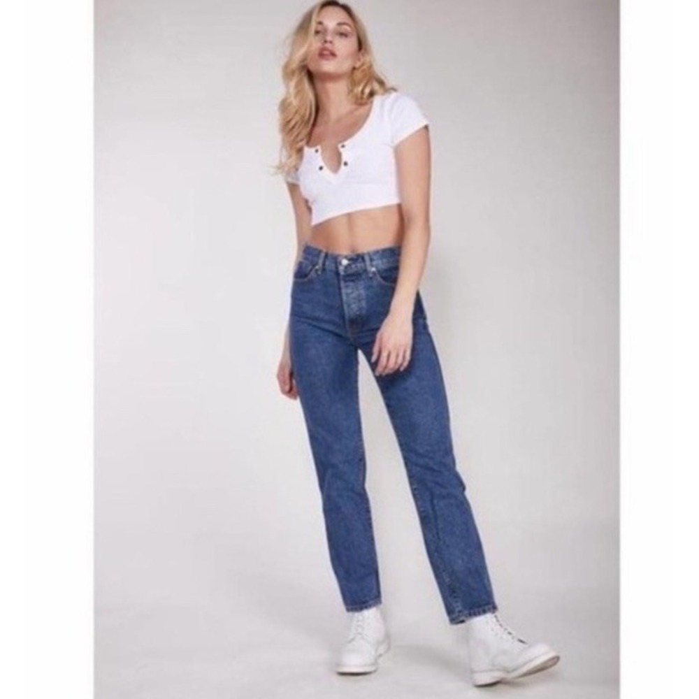 Revice Women 25 Ex-Boyfriend Button‎ Fly Jeans Friend Zone Wash
